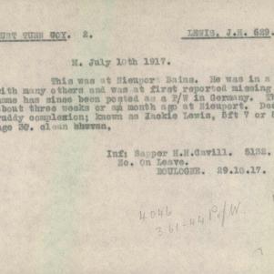 Soldier packet page