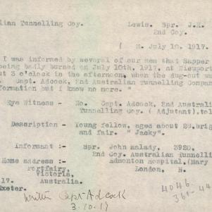 Soldier packet page