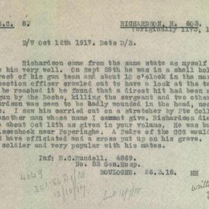 Soldier packet page