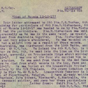 Soldier packet page