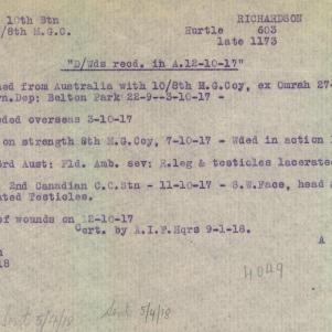 Soldier packet page