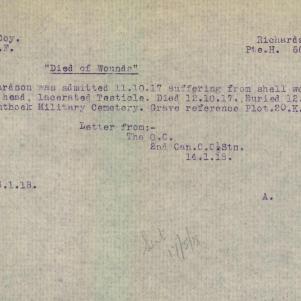 Soldier packet page