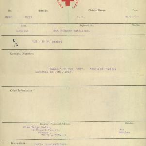Soldier packet page
