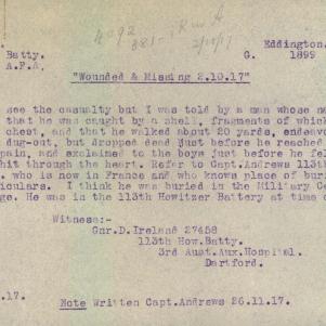 Soldier packet page
