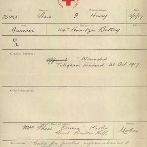 Soldier packet page