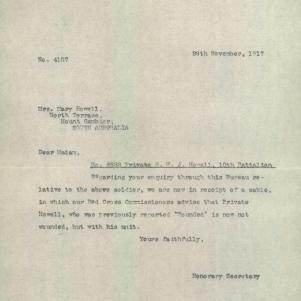 Soldier packet page