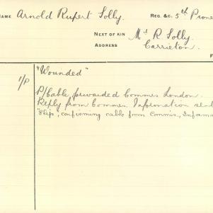 Soldier packet page