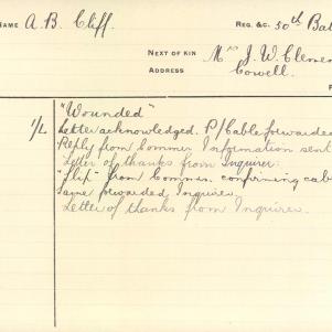 Soldier packet page