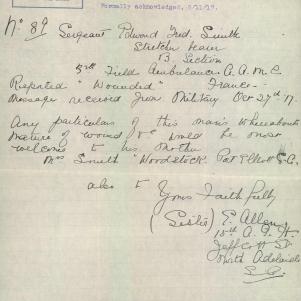 Soldier packet page