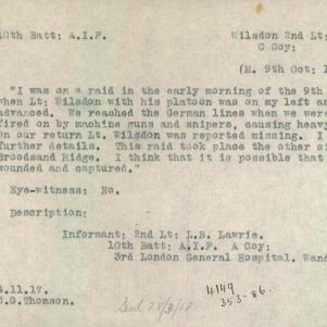 Soldier packet page