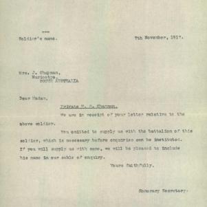 Soldier packet page