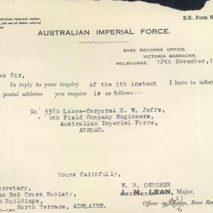 Soldier packet page