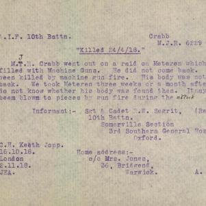 Soldier packet page