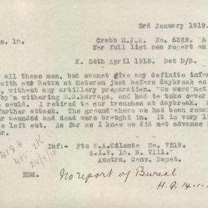 Soldier packet page