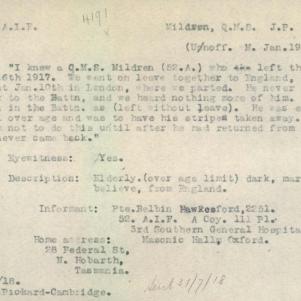 Soldier packet page