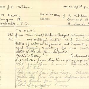 Soldier packet page