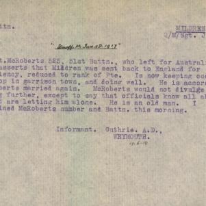 Soldier packet page