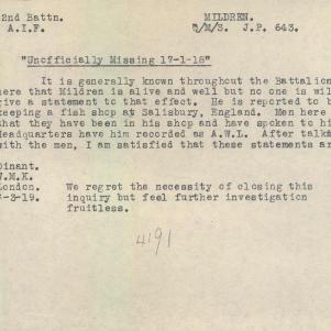 Soldier packet page