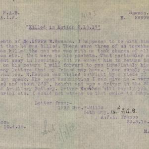 Soldier packet page