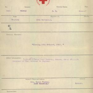 Soldier packet page