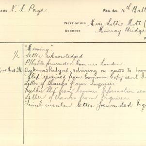 Soldier packet page