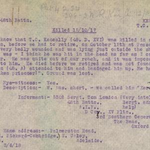 Soldier packet page