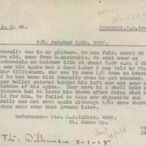Soldier packet page