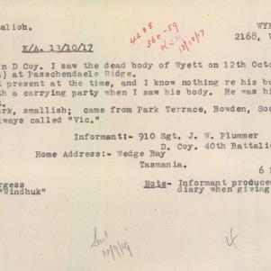 Soldier packet page