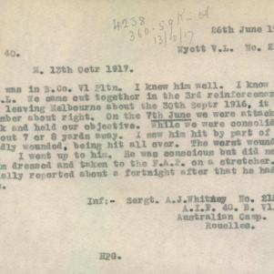 Soldier packet page