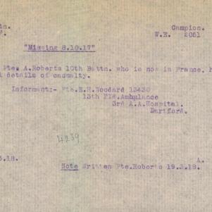 Soldier packet page