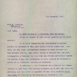 Soldier packet page