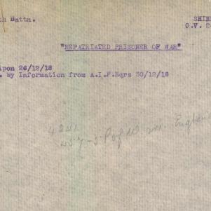 Soldier packet page