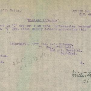 Soldier packet page