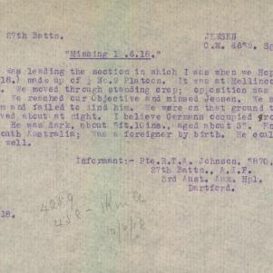 Soldier packet page