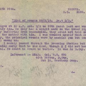 Soldier packet page