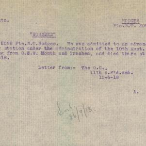 Soldier packet page