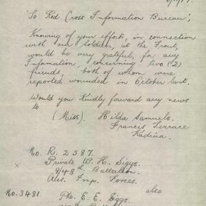 Soldier packet page