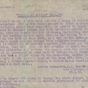 Soldier packet page