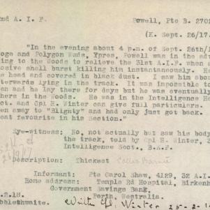 Soldier packet page