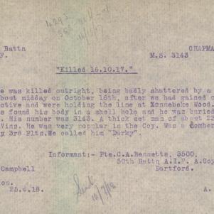 Soldier packet page