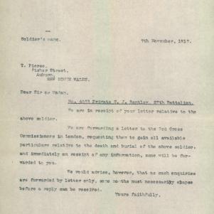 Soldier packet page