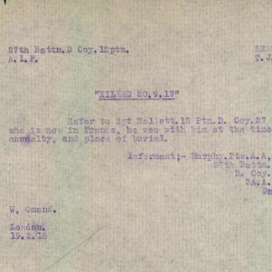 Soldier packet page