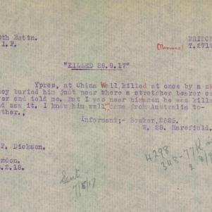 Soldier packet page