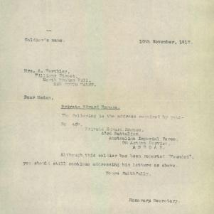 Soldier packet page