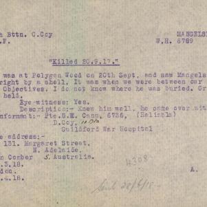 Soldier packet page