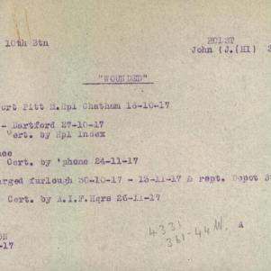 Soldier packet page
