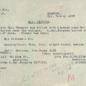 Soldier packet page