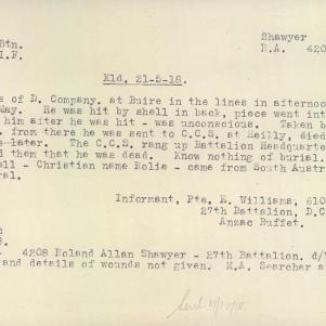 Soldier packet page