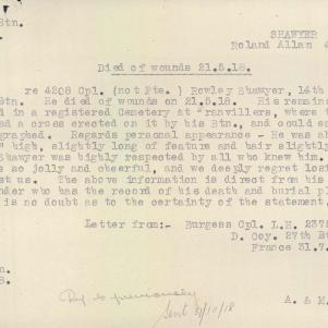 Soldier packet page