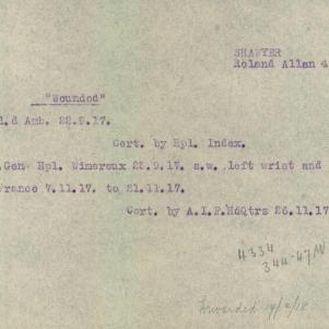 Soldier packet page